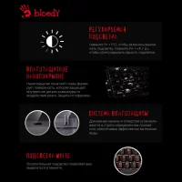 Клавиатура A4Tech Bloody B800 Dual Color (розовый/белый) фото 4